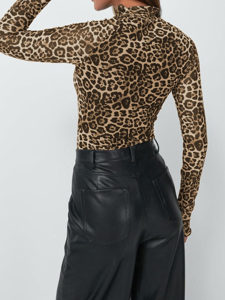 Lovelet Mock Neck Long Sleeve Top - MyEmpired