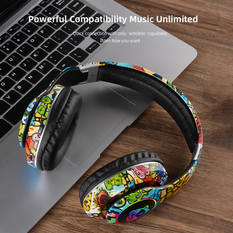 Wireless Headphones with Stereo Sound and Noise Reduction/Long Battery Life/E-Sports Gaming Headphones/Foldable Headphones, a Gift for Everyone to Enjoy Music Anytime, Anywhere!