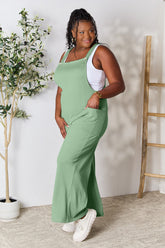 Double Take Full Size Wide Strap Overall with Pockets - MyEmpired