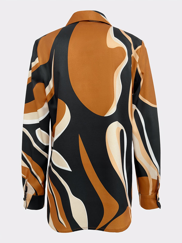 Casual Button Front Long Sleeve Shirt - MyEmpired