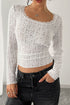 Lace Detail Long Sleeve T-Shirt - MyEmpired