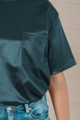 Round Neck Dropped Shoulder Top - MyEmpired