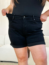 Judy Blue Full Size High Waist Tummy Control Cuffed Denim Shorts - MyEmpired