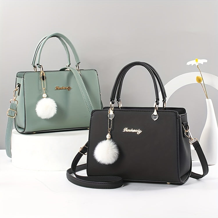 Chic Black Faux Leather Crossbody - MyEmpired