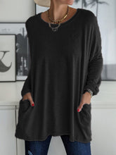 Full Size Round Neck Long Sleeve T-Shirt - MyEmpired