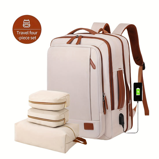 40L Flight-Approved Carry-On Backpack with 3 Packing Cubes - MyEmpired