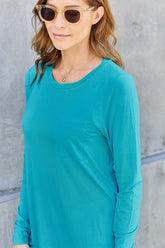 Basic Bae Full Size Round Neck Long Sleeve Top - MyEmpired