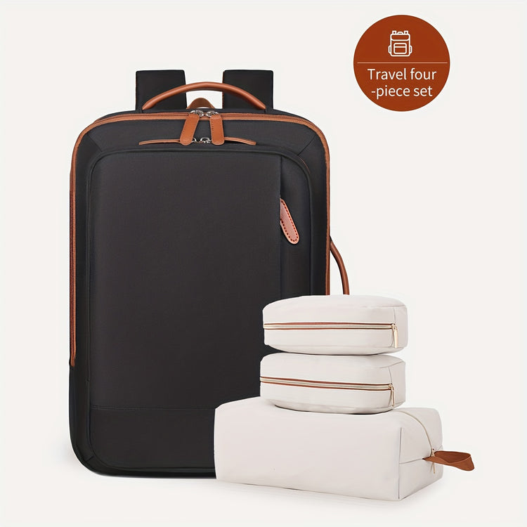 40L Flight-Approved Carry-On Backpack with 3 Packing Cubes - MyEmpired