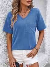 Mandy V-Neck Dropped Shoulder T-Shirt - MyEmpired