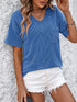 Mandy V-Neck Dropped Shoulder T-Shirt - MyEmpired