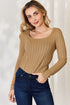 Basic Bae Full Size Ribbed Long Sleeve T-Shirt - MyEmpired