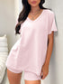 V-Neck T-Shirt and Shorts Set - MyEmpired