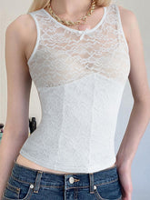 Devine Lace Round Neck Tank - MyEmpired