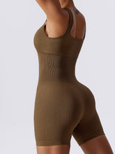 Basic Bae Ribbed Sleeveless Active Romper - MyEmpired