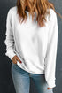 Round Neck Dropped Shoulder Sweatshirt - MyEmpired