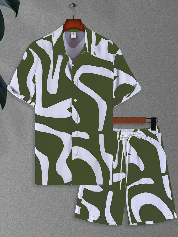 Designed Print 2pcs Men&
