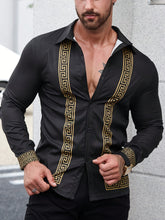 Retro Ethnic Style Print Men&