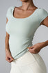 Round Neck Short Sleeve Active T-Shirt - MyEmpired