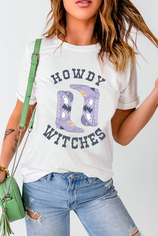 Graphic Round Neck Short Sleeve T-Shirt - MyEmpired