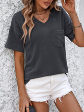 Mandy V-Neck Dropped Shoulder T-Shirt - MyEmpired