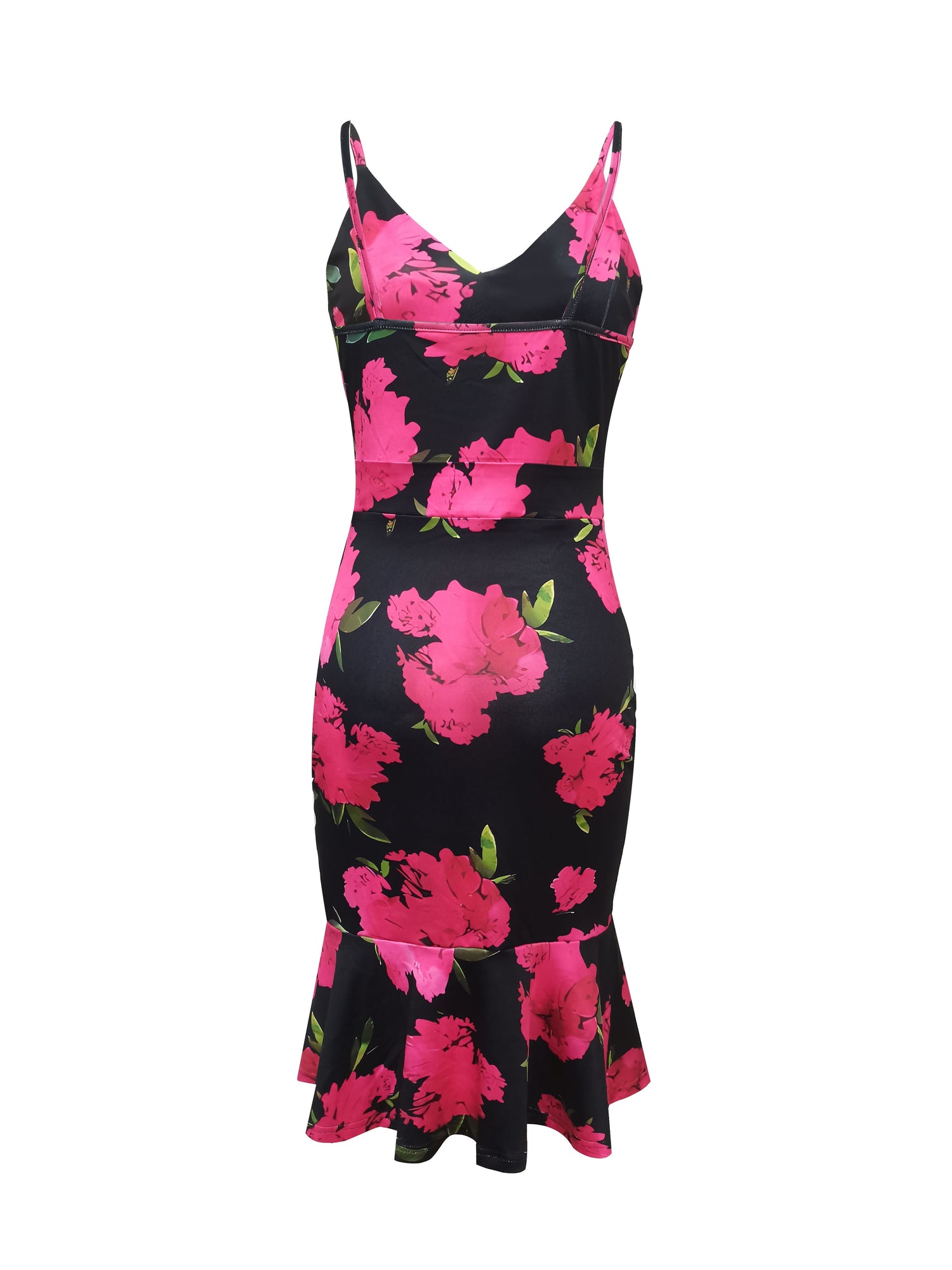 Floral Print Ruffle Hem Dress - MyEmpired