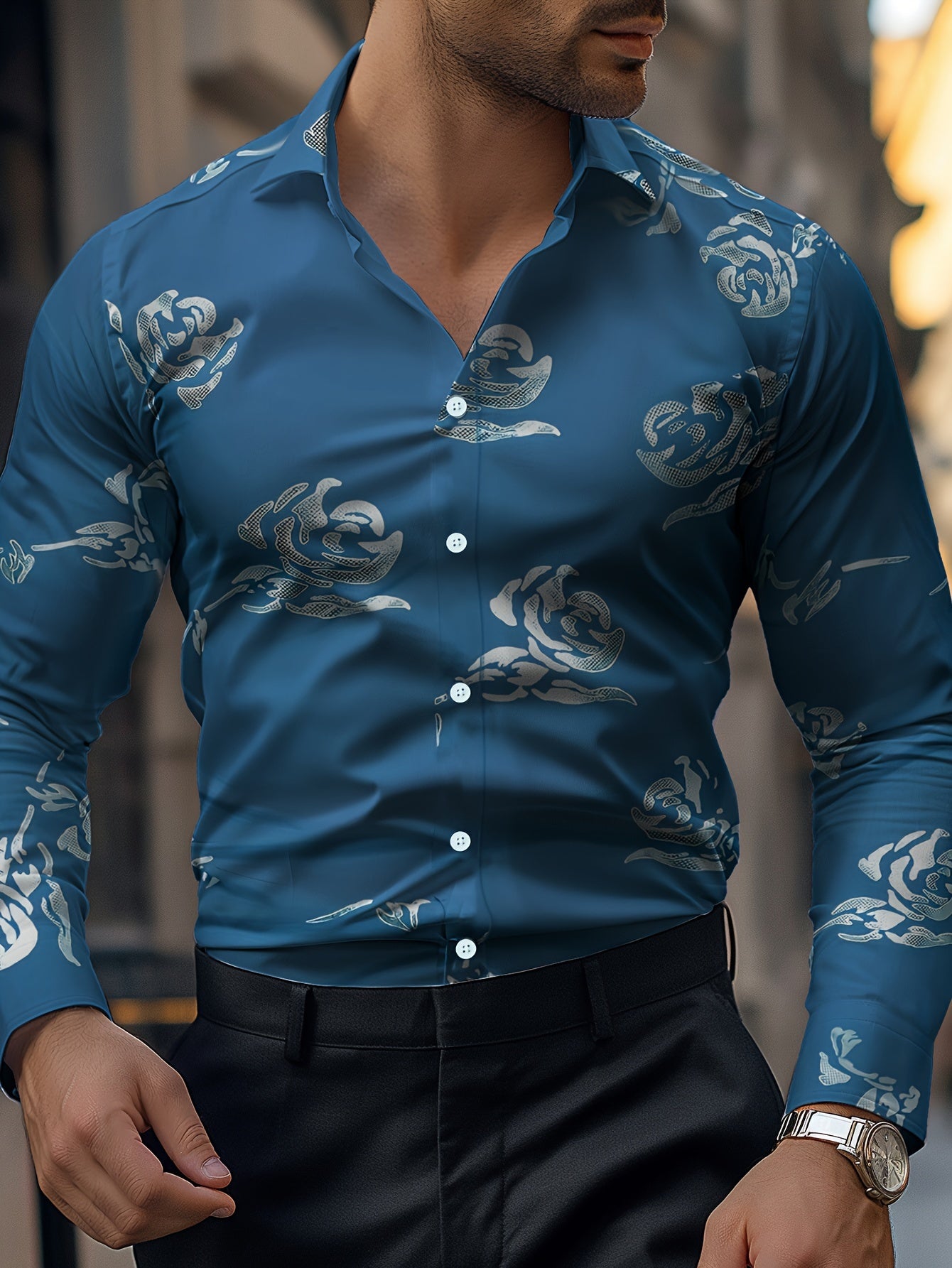 Floral Print Men&