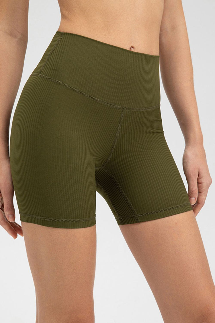Wide Waistband Slim Fit Sports Shorts - MyEmpired