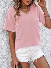 Mandy V-Neck Dropped Shoulder T-Shirt - MyEmpired