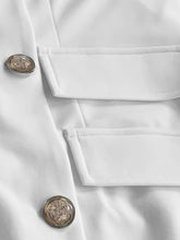 Double Breasted Suit Solid Dress - MyEmpired