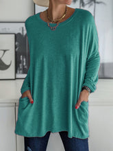 Full Size Round Neck Long Sleeve T-Shirt - MyEmpired
