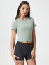 Millennia Round Neck Short Sleeve Active T-Shirt - MyEmpired