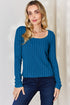 Basic Bae Full Size Ribbed Long Sleeve T-Shirt - MyEmpired
