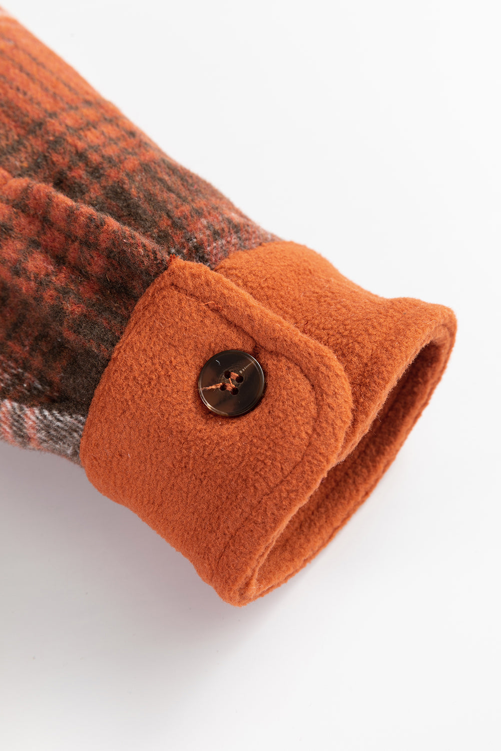 Plaid Button Up Long Sleeve Jacket - MyEmpired