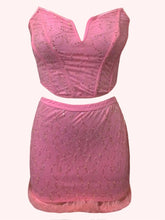 2 Pcs Sequined Tube Top & Skirt Outfit - MyEmpired