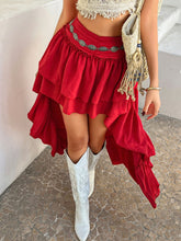 Devine High-Low Ruched Layered Skirt - MyEmpired