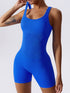Basic Bae Ribbed Sleeveless Active Romper - MyEmpired
