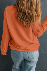 Round Neck Dropped Shoulder Sweatshirt - MyEmpired