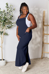 Double Take Full Size Wide Strap Overall with Pockets - MyEmpired