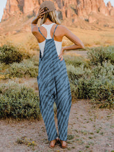 Double Take Full Size Printed V-Neck Sleeveless Jumpsuit - MyEmpired