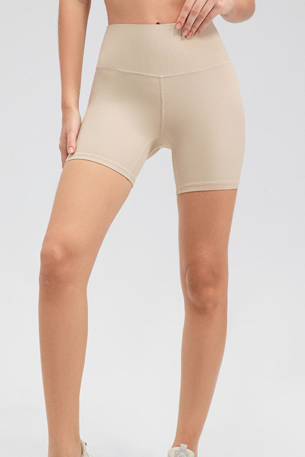 Wide Waistband Slim Fit Sports Shorts - MyEmpired