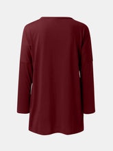 Full Size Round Neck Long Sleeve T-Shirt - MyEmpired