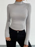 Devine Mock Neck Long Sleeve T-Shirt - MyEmpired