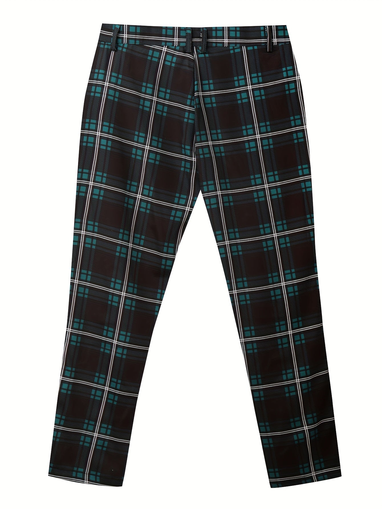 Elegant Plaid Slacks, Men&