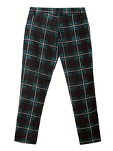 Elegant Plaid Slacks, Men&