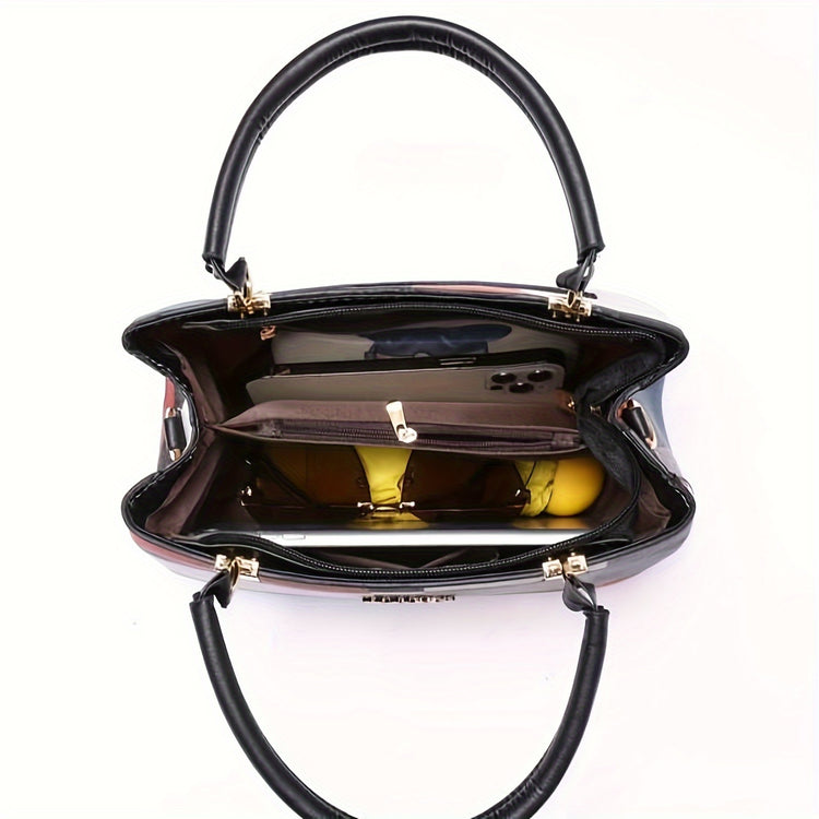Grid Patterned Shoulder Bag - MyEmpired