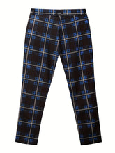 Elegant Plaid Slacks, Men&