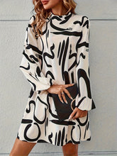 Brush Crew Neck Loose Dress - MyEmpired