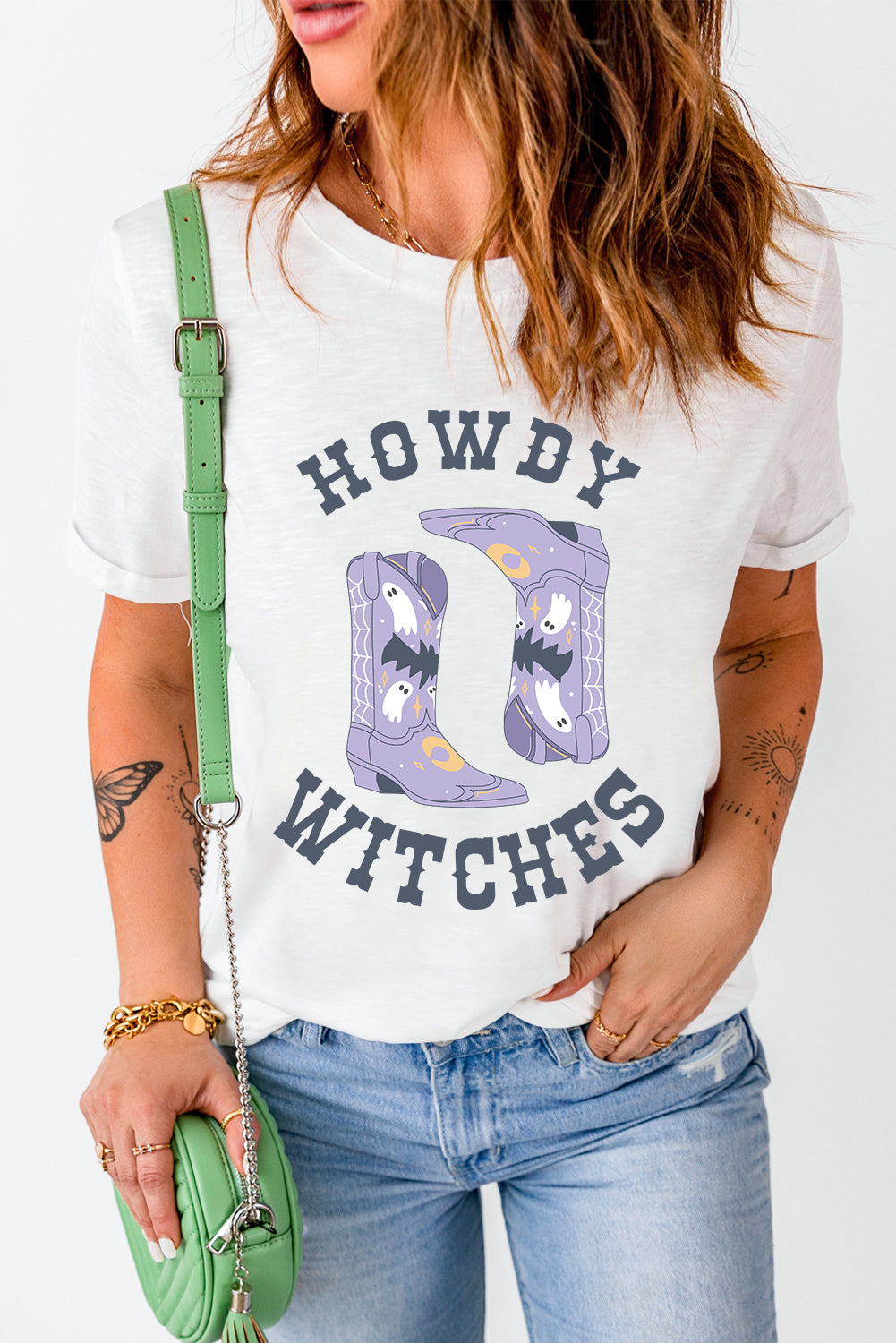 Graphic Round Neck Short Sleeve T-Shirt - MyEmpired