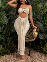 Cut Out Twist Tube Dress - MyEmpired