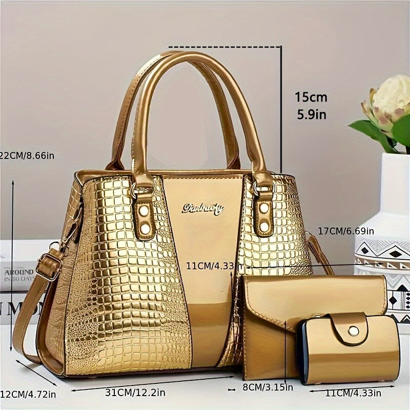 Chic Women's 3pcs Tote Set